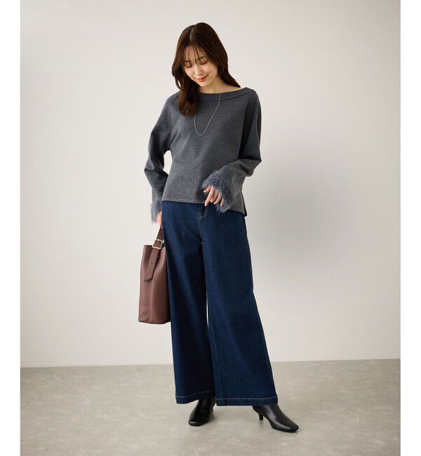 Rope&rsquo;Picnic「フェイクファースリーブニットセットアップ」|ワンピース|