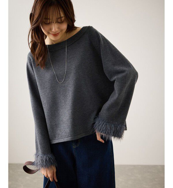 Rope&rsquo;Picnic「フェイクファースリーブニットセットアップ」|ワンピース|