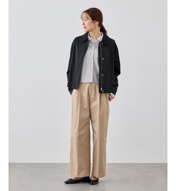 Rope&rsquo;Picnic「配色フィールドジャケットブルゾン」|ブルゾン・スタジャン|