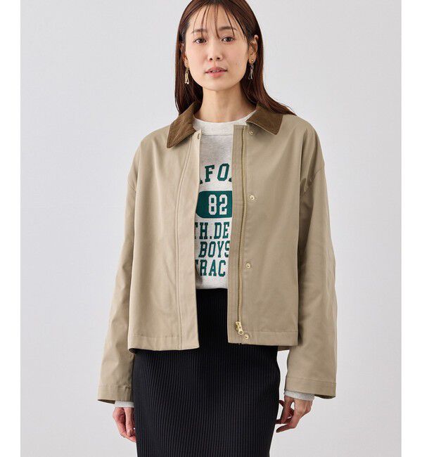 Rope&rsquo;Picnic「配色フィールドジャケットブルゾン」|ブルゾン・スタジャン|