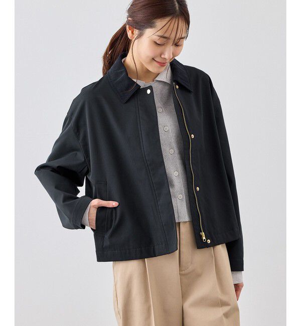 Rope&rsquo;Picnic「配色フィールドジャケットブルゾン」|ブルゾン・スタジャン|