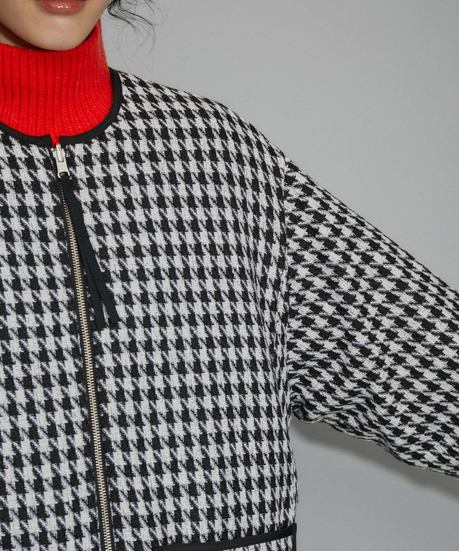 ADAM ET ROPE'「【WEB限定】リバーシブルツイードブルゾン」|ブルゾン・スタジャン|