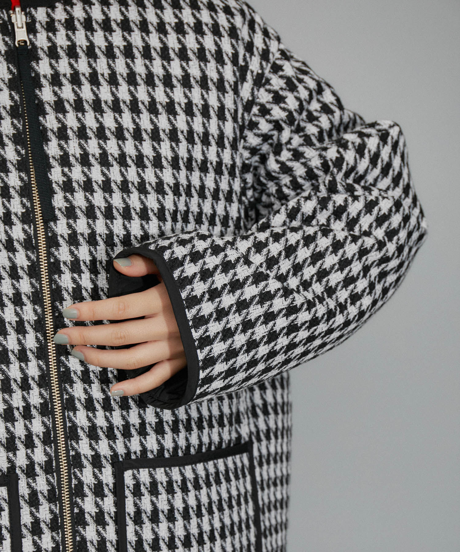 ADAM ET ROPE'「【WEB限定】リバーシブルツイードブルゾン」|ブルゾン・スタジャン|