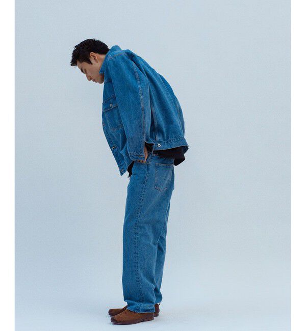 ADAM ET ROPE'「ブリーチ ストレート スラックスデニム / ADAM ET ROPE' JEANS -IMAG-」|デニム|