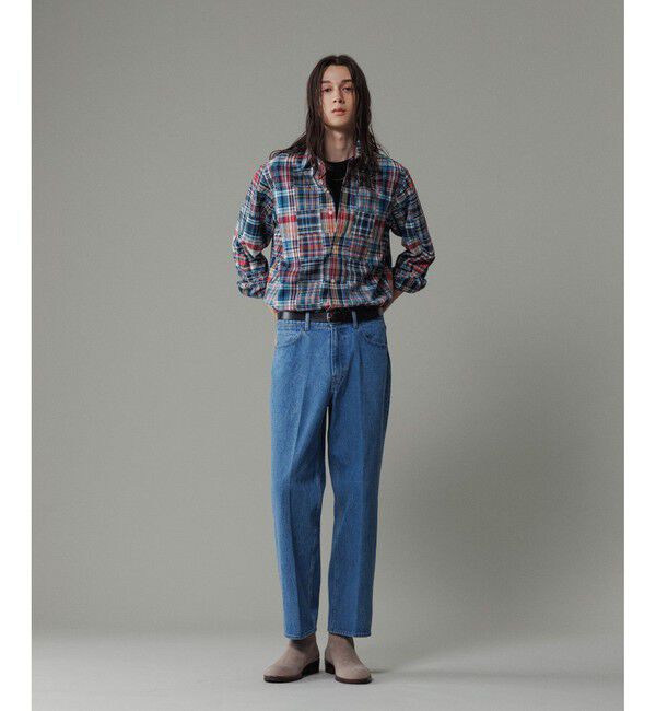 ADAM ET ROPE'「ブリーチ ストレート スラックスデニム / ADAM ET ROPE' JEANS -IMAG-」|デニム|