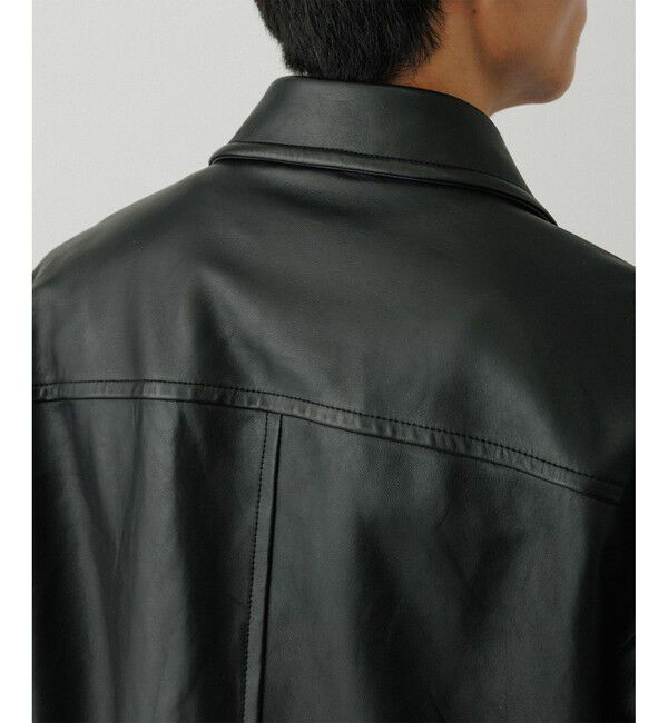 ADAM ET ROPE'「ラムレザー ジップアップ ブルゾン」|ブルゾン・スタジャン|