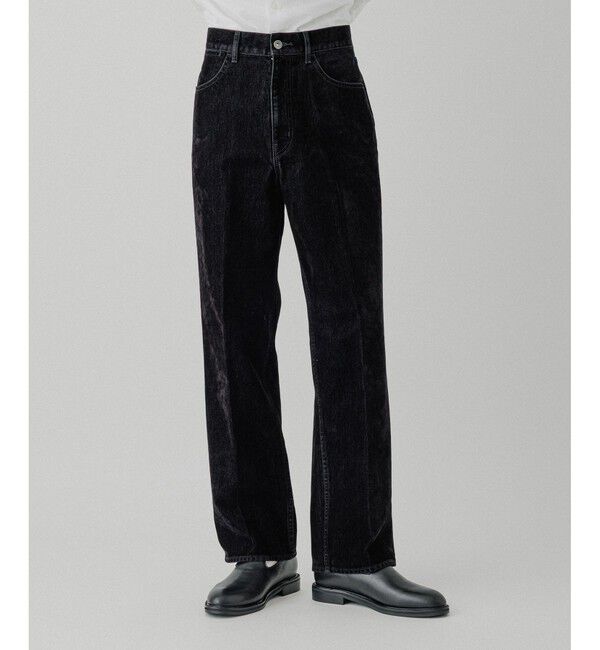 ADAM ET ROPE'「【ISKO】フロッキーデニム ストレートスラックス / ADAM ET ROPE' JEANS -IMAG-」|デニム|