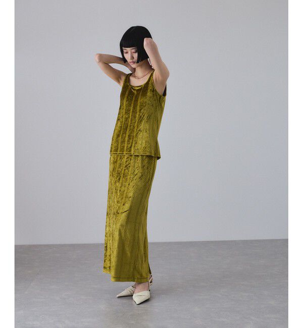 ADAM ET ROPE'「【Miller for ADAM ET ROPE'】別注 スクエアタンク（カップ付き）」|タンクトップ|