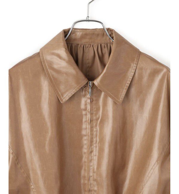 ADAM ET ROPE'「レザーライクサテンブルゾン」|ブルゾン・スタジャン|