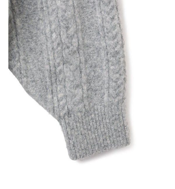 ADAM ET ROPE'「【WEB限定】ミックスパターンジップミドルカーディガン」|カーディガン|