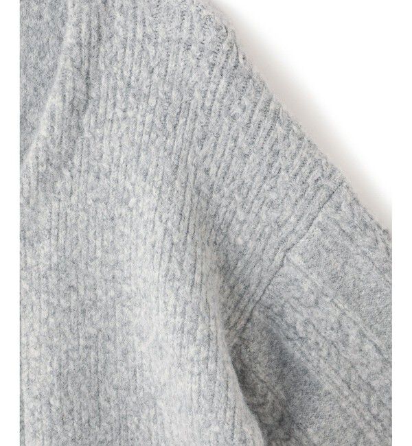 ADAM ET ROPE'「【WEB限定】ミックスパターンジップミドルカーディガン」|カーディガン|