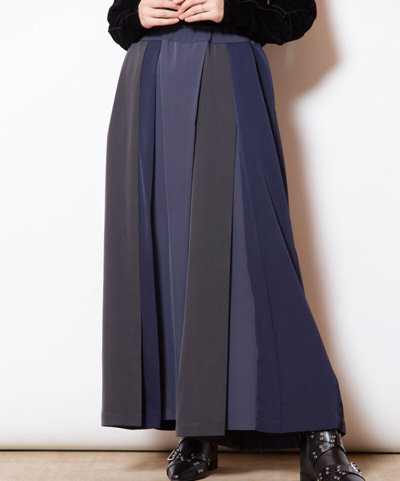  「トライカラータックパンツ」|その他|GRAY