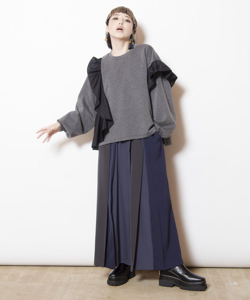  「トライカラータックパンツ」|その他|