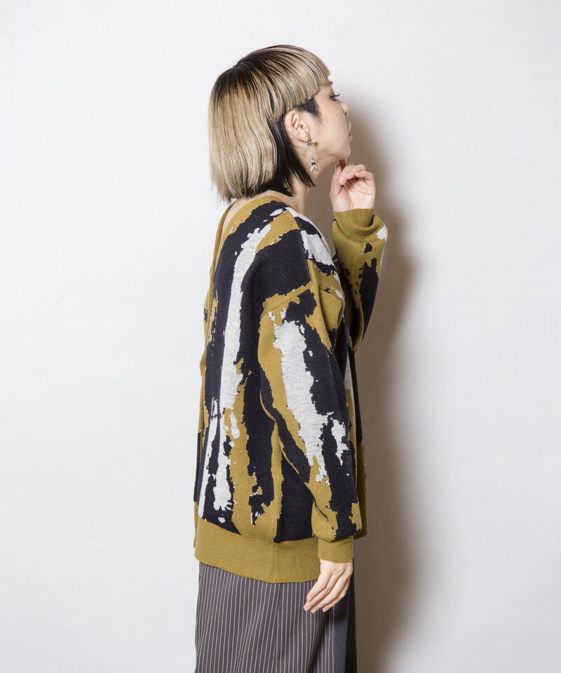  「2WAYジャガードニットプルオーバー」|ニット・セーター|