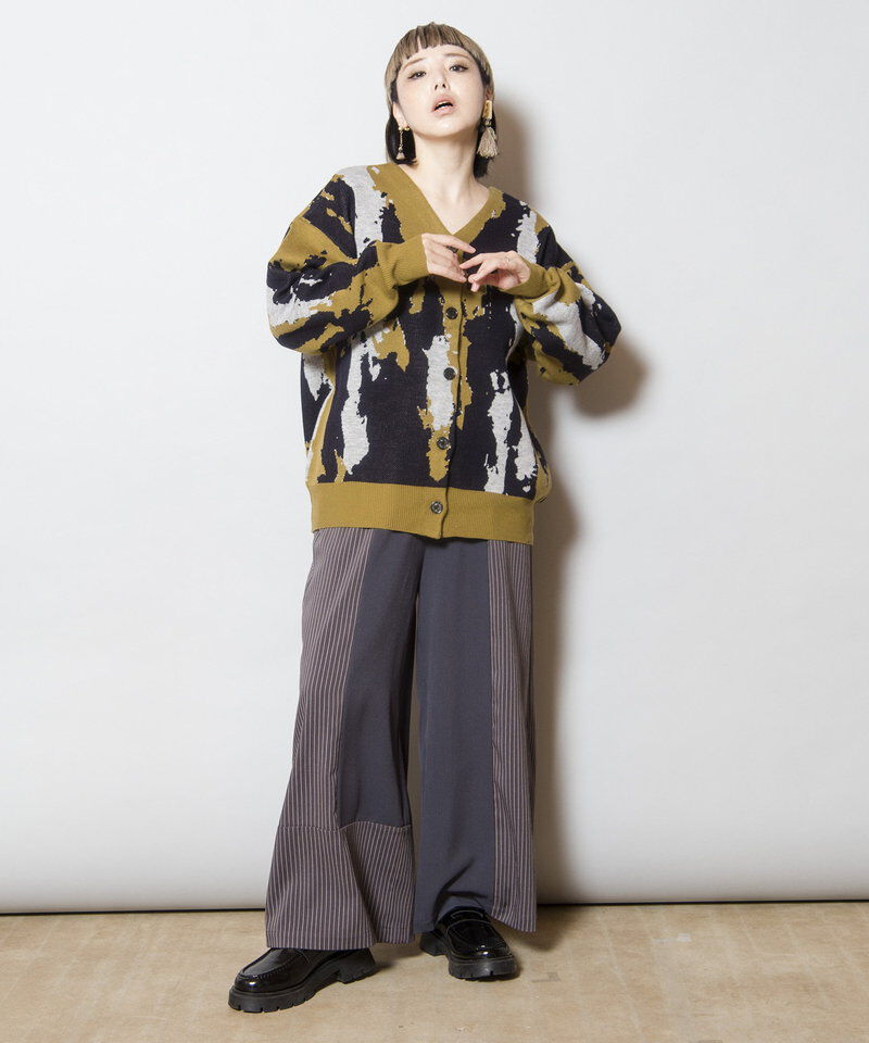  「2WAYジャガードニットプルオーバー」|ニット・セーター|