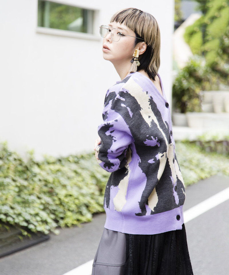  「2WAYジャガードニットプルオーバー」|ニット・セーター|