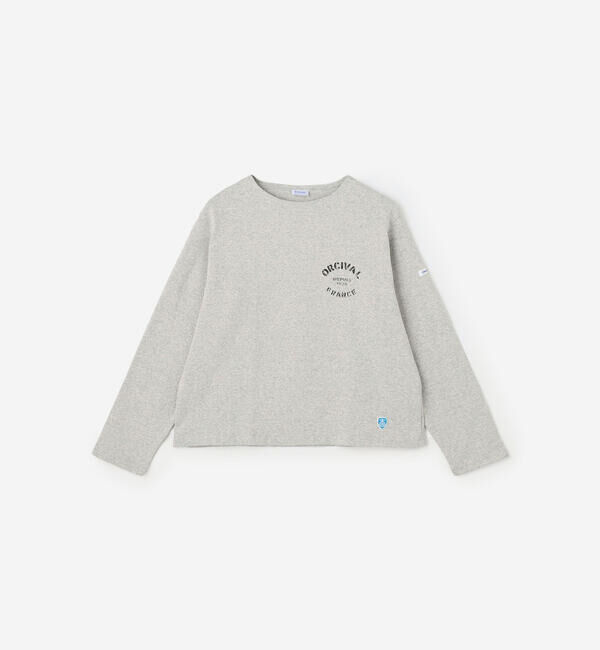 ORCIVAL「ORCIVAL | コットンロード クルーネック ロゴプリントバスクシャツ WOMEN」|Tシャツ・カットソー|
