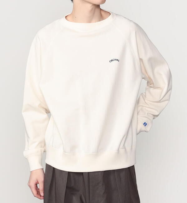 ORCIVAL「ORCIVAL | コットン裏毛 ボートネックプルオーバー MEN」|スウェット・ジャージ|