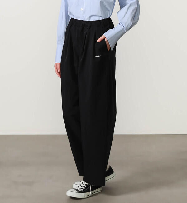  「Gymphlex | ワイドストレート イージーパンツ WOMEN」|チノ|