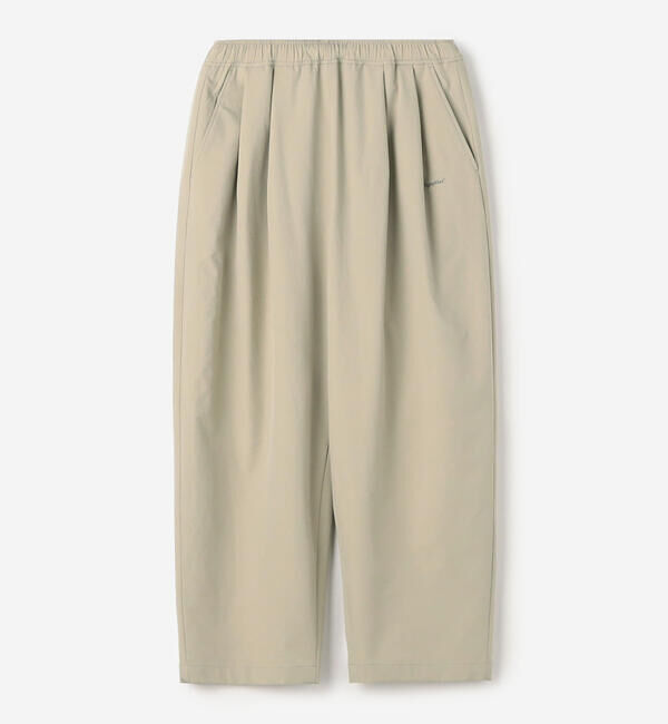  「Gymphlex | ワイドストレート イージーパンツ WOMEN」|チノ|GREIGE