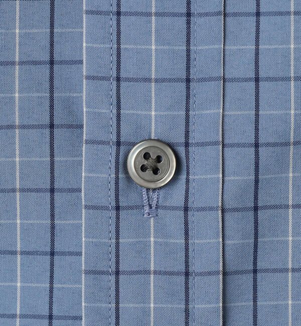 GYMPHLEX「Gymphlex | タイプライター フレンチスリーブシャツ CHECK WOMEN」|シャツ・ブラウス|