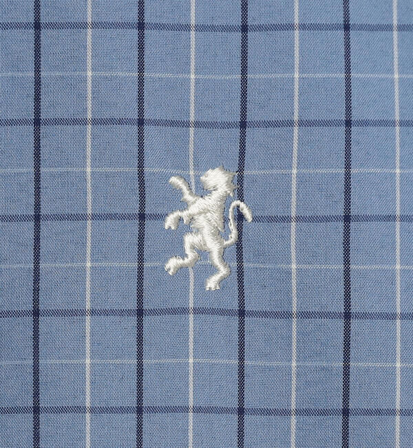 GYMPHLEX「Gymphlex | タイプライター フレンチスリーブシャツ CHECK WOMEN」|シャツ・ブラウス|