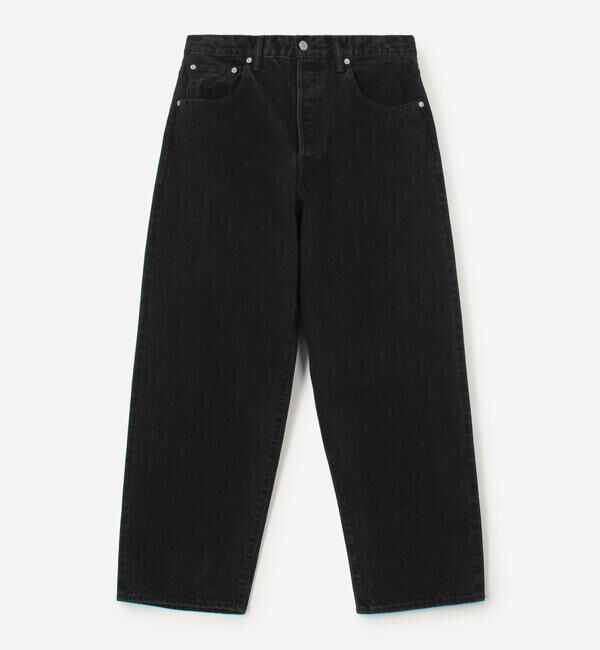  「SCYE BASICS | セルビッチ ワイドデニム Black MEN」|デニム|