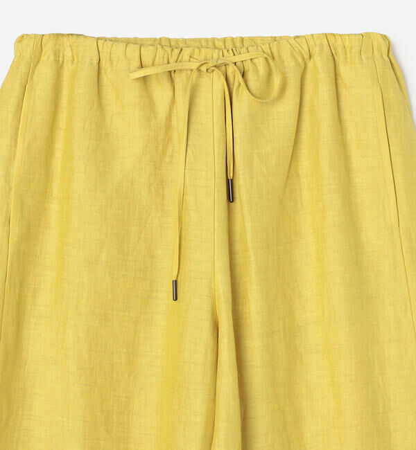 LE GLAZIK「LE GLAZIK | リネンポリエステル エラスティックパンツ WOMEN」|チノ|