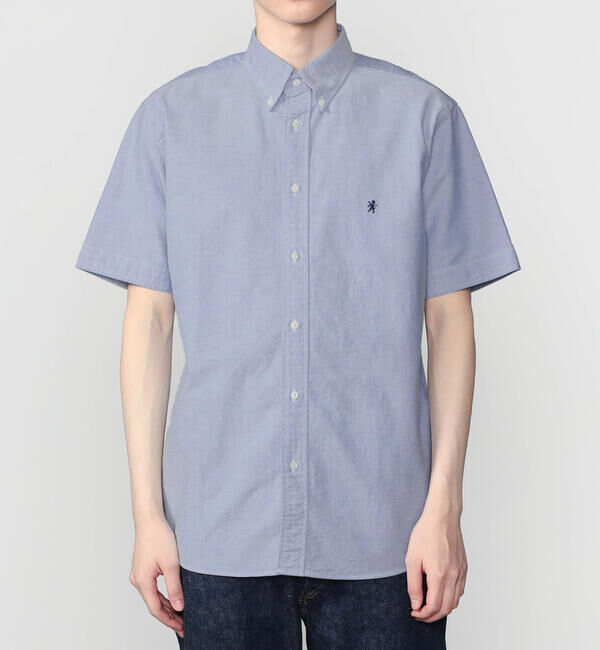 GYMPHLEX「Gymphlex | コットン ボタンダウン半袖シャツ MEN」|シャツ・ブラウス|