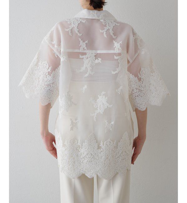  「オーガンジーレースシャツ」|シャツ・ブラウス|