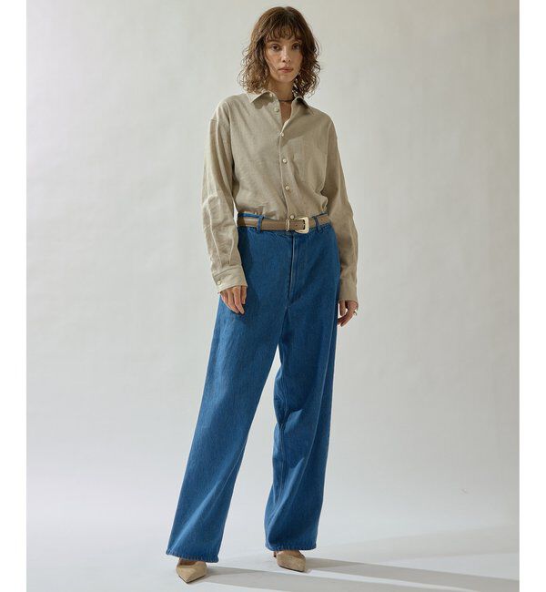 Drawing Numbers「【Drawing Numbers】リヨセルコットンワイドデニム」|チノ|