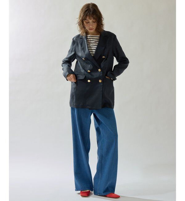 Drawing Numbers「【Drawing Numbers】リヨセルコットンワイドデニム」|チノ|