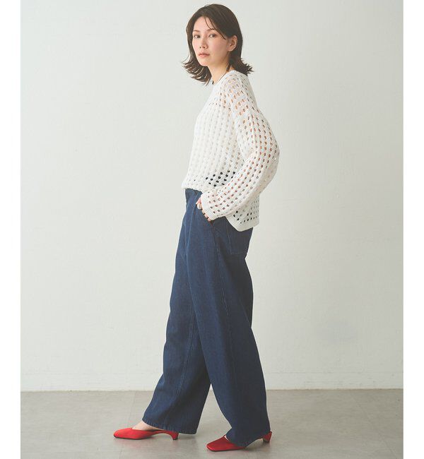 Drawing Numbers「【Drawing Numbers】リヨセルコットンワイドデニム」|チノ|