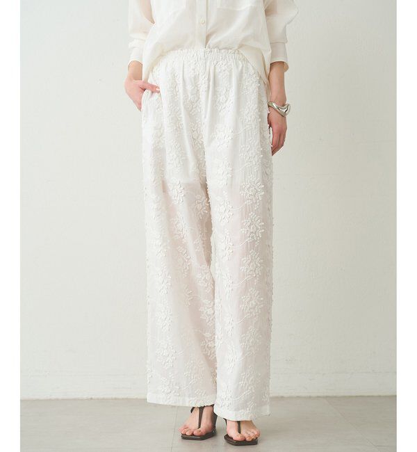  「3D刺繍パンツ」|チノ|