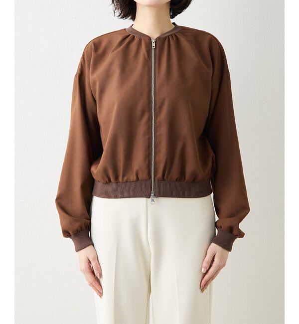 Drawing Numbers「【Drawing Numbers】ボイルZIPブルゾン」|シャツ・ブラウス|