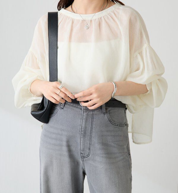  「スキッパーシアーブラウス」|シャツ・ブラウス|