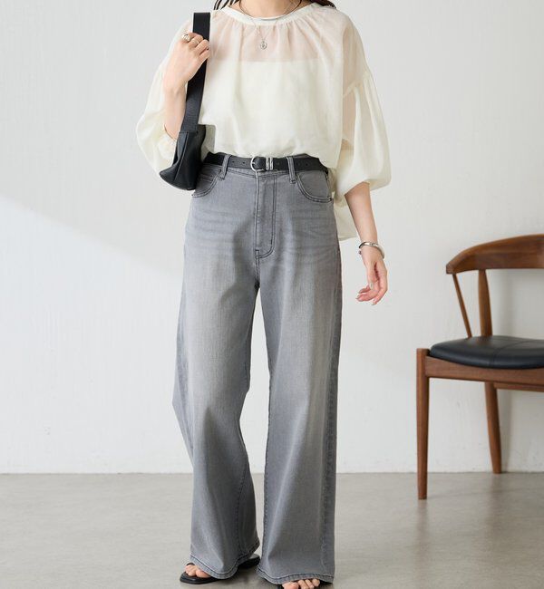  「スキッパーシアーブラウス」|シャツ・ブラウス|