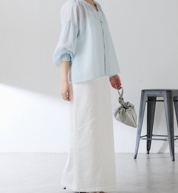  「スキッパーシアーブラウス」|シャツ・ブラウス|
