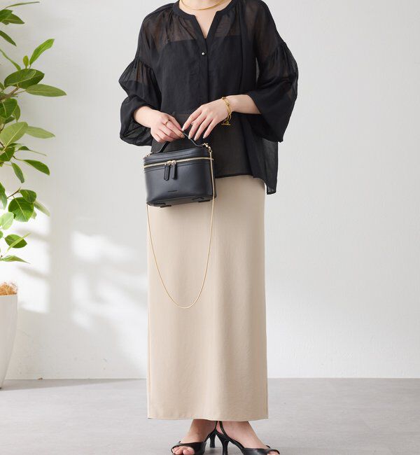  「スキッパーシアーブラウス」|シャツ・ブラウス|