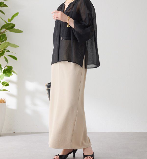  「スキッパーシアーブラウス」|シャツ・ブラウス|