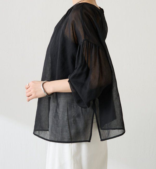  「スキッパーシアーブラウス」|シャツ・ブラウス|