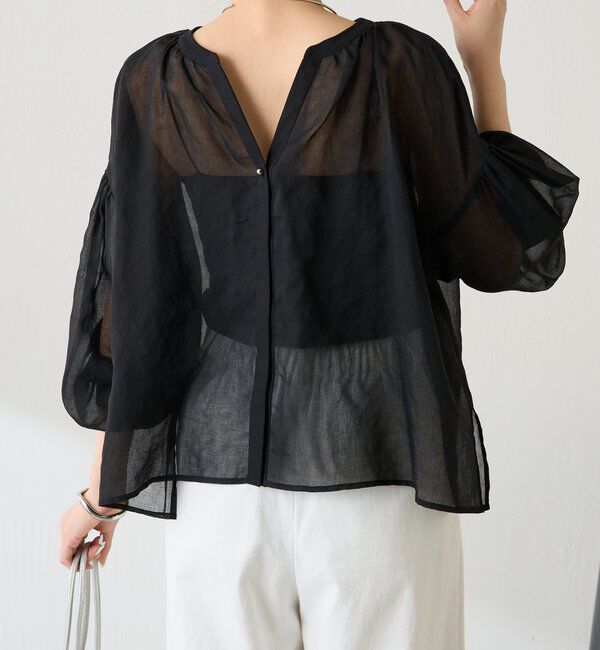  「スキッパーシアーブラウス」|シャツ・ブラウス|