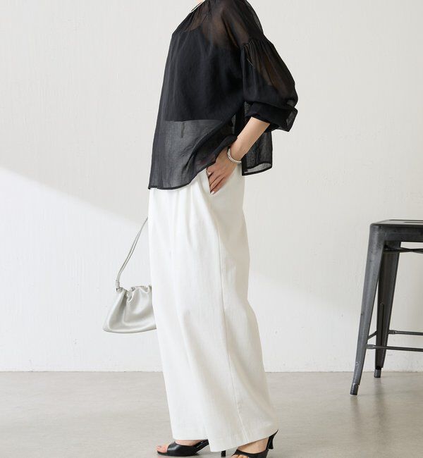  「スキッパーシアーブラウス」|シャツ・ブラウス|