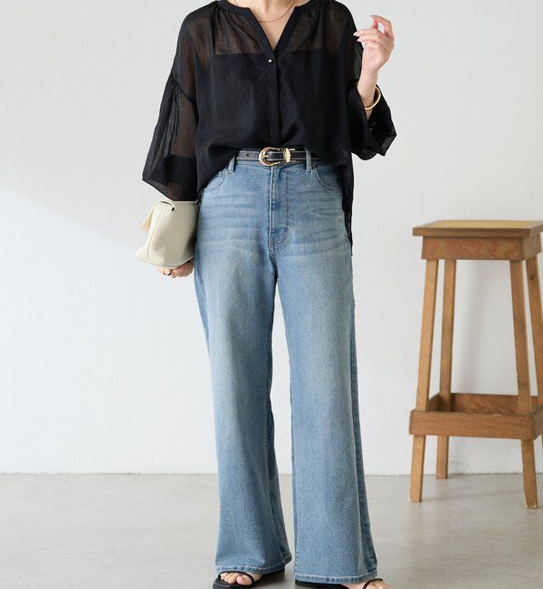  「スキッパーシアーブラウス」|シャツ・ブラウス|