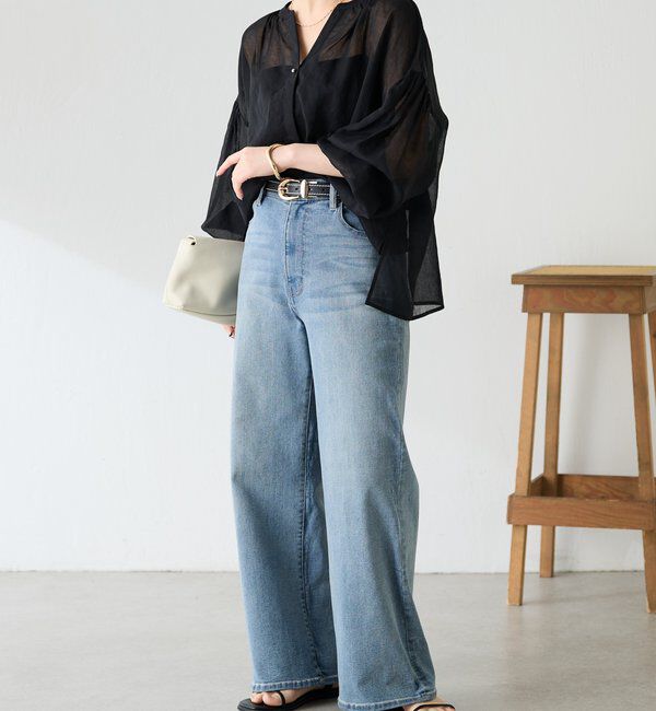  「スキッパーシアーブラウス」|シャツ・ブラウス|