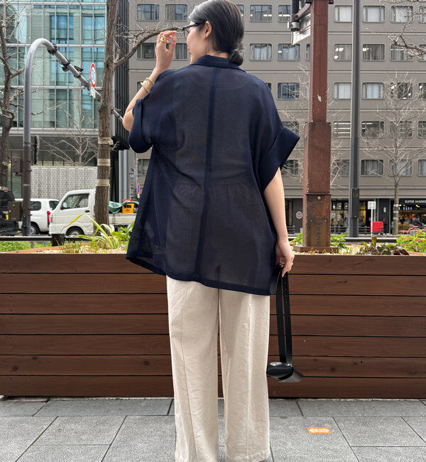  「メッシュ半袖ジャケット」|テーラードジャケット|