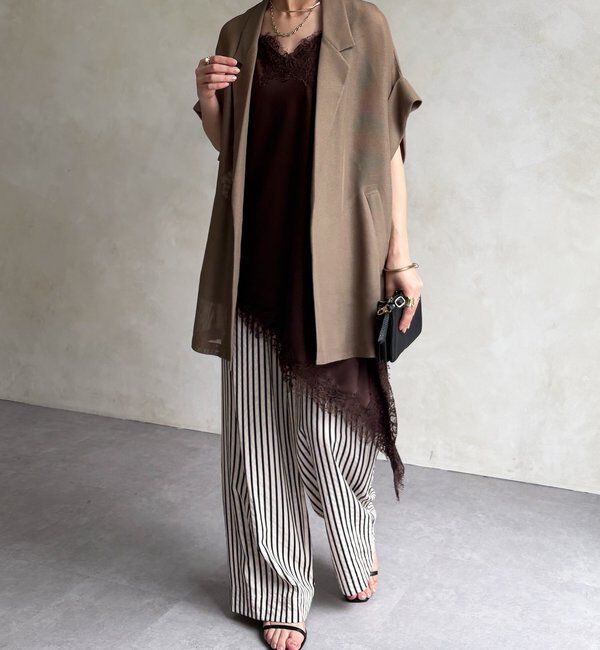  「メッシュ半袖ジャケット」|テーラードジャケット|