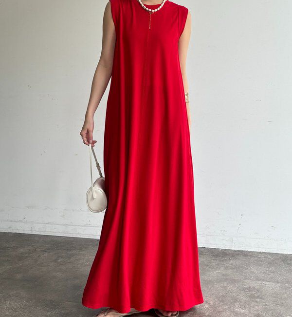  「シルケットスムースフレアカットワンピース」|ワンピース|