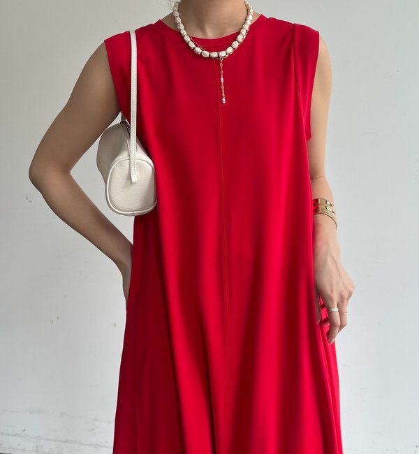  「シルケットスムースフレアカットワンピース」|ワンピース|