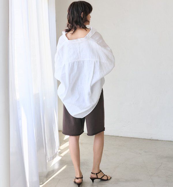  「予約【名品/サイズ展開あり】リネンワイドシャツ」|シャツ・ブラウス|